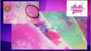 DIY Comment faire un fond avec de lencre Activité pour enfants [upl. by Nnylrebma226]