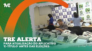 TRE alerta para atualização do aplicativo eTítulo antes das eleições [upl. by Ynetruoc]