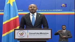 🔴RDC  SUIVEZ LE COMPTE RENDU DE LA 48e REUNION DE CONSEIL DES MINISTRES [upl. by Nicki]