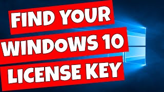 How To Get Your Windows 10 Product Or OEM License Key [upl. by Materse]