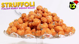 How To Make My Nonnas Struffoli Recipe  Italian Christmas Honey Balls [upl. by Sharleen295]