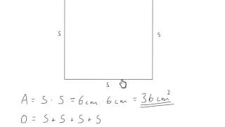 Areal og omkrets av et kvadrat [upl. by Affrica565]