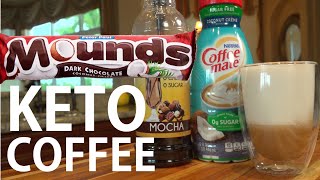 How To Make Mounds Bar Keto Coffee [upl. by Ibbison610]