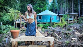 This YURT in the FOREST Will BLOW YOUR MIND  ALONE in the WILDERNESS  FULL YURT amp PROPERTY TOUR [upl. by Marney294]