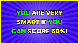 Can You Score 50 As A Senior Thats Amazing  Trivia For Seniors [upl. by Nomrej]