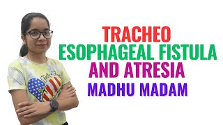 Tracheo Esophageal Fistula and Atresia II Child Health Nursing II Madhu Mam II [upl. by Rufford]