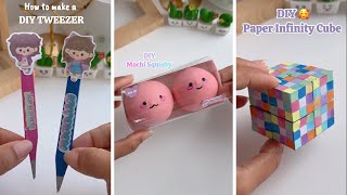 DIY Easy Creative Paper Craft when you’re bored  School Supplies  Squishy Toys [upl. by Ekyt]