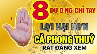 8 Đường Chỉ Tay Đáng Đồng Tiền Lợi Hại Hơn Cả Phong Thủy Mà Bạn Cần Phải Biết [upl. by Esinwahs941]