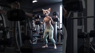 Once bullied a skinny cat turned muscular ai cat kitte fypシ゚viral catlover cute funny [upl. by Acino]