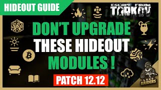 Tarkov HIDEOUT UPGRADE GUIDE What to Upgrade First Bitcoin Farm Solar Power Air Filtering EFT [upl. by Ikcir]