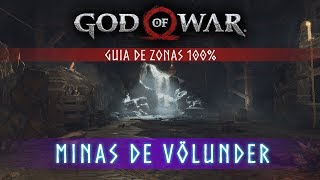 God of War Guia de Zonas 100  Minas de Volunder [upl. by Nahtanaj]