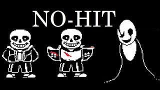 NO HIT Sans Pacifist Fight Full Game [upl. by Levinson]