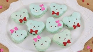 How to Make Valentines Day Bear Macarons [upl. by Hill681]