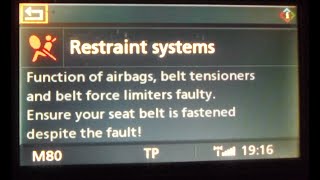 BMW E60E61  Fix Airbag Restraint Systems Faulty Error 9AFF [upl. by Ahsratal867]