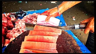 Super Duper Hit Unique Pork Cutting Skills Commercial Butchery skillsNortheast Assam India [upl. by Plotkin]