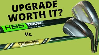 KBS Custom Series Wedge Shaft vs Dynamic Gold Spinner Tour Issue Wedge Shaft [upl. by Newbold]