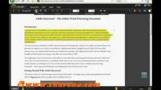 Adobe Buzzword The Online Word Processing Document [upl. by Phail]