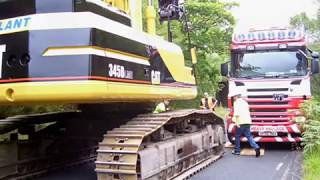 THE ROAD FROM FORT WILLIAM TO MALLAIG VIA GLENFINNAN WITH A 345 EXCAVATOR [upl. by Marcelle]