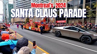 A ZeroEmission Christmas Parade in Montreal 2024 [upl. by Fagen]