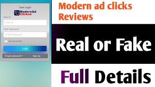 Modern Ad Click Withdrawal Proof  Modern Ad Click Real or Fake  Modernadclickinfo Review [upl. by Yanahs]