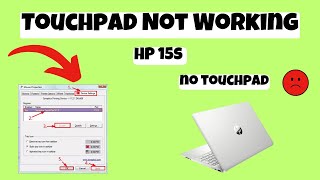 HP 15s Touchpad Not Working issue Easy Fix [upl. by Ultann]