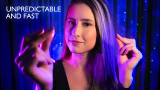 FAST AND UNPREDICTABLE ASMR ⚡ SNAPPING MOUTH SOUNDS AND HAND SOUNDS TO STAY FOCUSED [upl. by Adnovahs629]