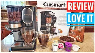 REVIEW Cuisinart DGB2 Conical Burr Grind amp Brew Single Serve Coffee Maker KCup Machine [upl. by Merri397]