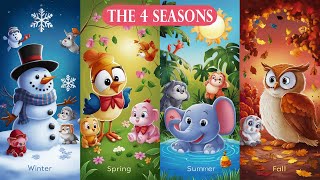 Fun Four Seasons Song for Kids  Learn About Winter Spring Summer and Fall  seasonsoftheyear [upl. by Llydnek]