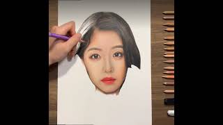 Drawing Li Ziqi  Colored Pencil [upl. by Grishilde295]