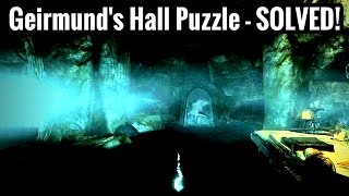 Geirmunds Hall Puzzle SOLVED  Forbidden Legend Quest  Skyrim Remastered [upl. by Anai]