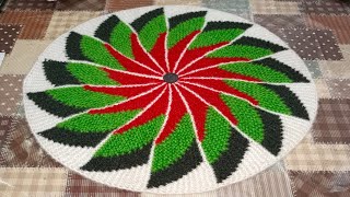 40 फंदों का बनाएं खूबसूरत फिरंगी डोर मैट \मेज कवरपायदानDoor mat kaisa banayeHow to make door mat [upl. by Nnalyrehc556]