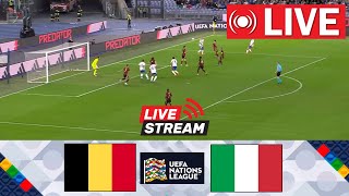 🔴LIVE België versus Italië  UEFA Nations League 202425  Wedstrijd live vandaag [upl. by Inamik]