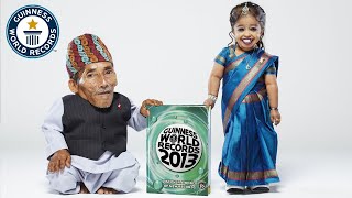 Worlds Smallest Man and Woman Meet For The First Time  Guinness World Records [upl. by Keary]