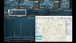 Tracking a Radiosonde weather balloon with an RSP1A SDR and Rs41 Tracker Sped Up 5x [upl. by Olin]