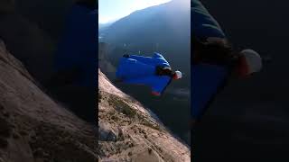 Man Jumps off Cliff With Wingsuit on and Sails Through Vast Expanse  13582903 [upl. by Erehc]