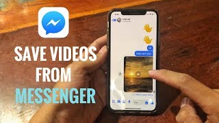 How To Save Video From Facebook Messenger Easy [upl. by Aimerej]