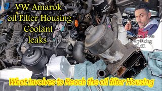 VW Amarok Coolant Leaks oil filter housing [upl. by Peltz]