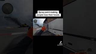 Spray paint making people lose their heads callofduty cod codclips blackops6 blackops [upl. by Lleznol]