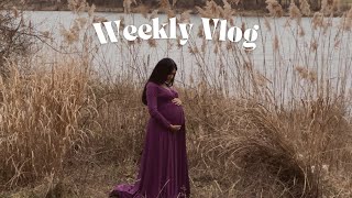 Chatty Weekly Vlog  Maternity shoot amp final days of pregnancy [upl. by Eniluqcaj180]