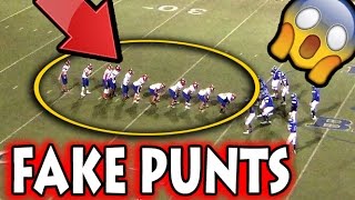 Greatest Fake Punts in Football History [upl. by Aenea]