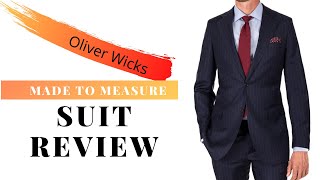 Oliver Wicks Made to Measure Suit Review [upl. by Renato210]