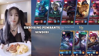 UNBOXING PEMBANTU SENDIRI  MOBILE LEGENDS [upl. by Asilaj]