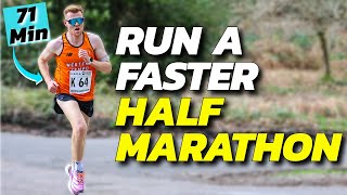 RUN A FASTER HALF MARATHON  5 ULTIMATE Tips [upl. by Ahsinit]