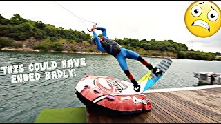 Trying Crazy Dock Starts  Wakeboarding [upl. by Akinet921]