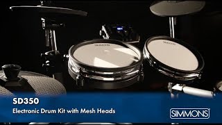 Simmons SD350 Electronic Drum Kit with Mesh Heads [upl. by Schreibman]