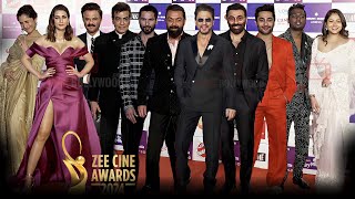 Celebrities arrives at Zee Cine Awards 2024  Shahrukh Khan Sunny Deol Bobby Kriti Sanon Shahid [upl. by Lilllie266]