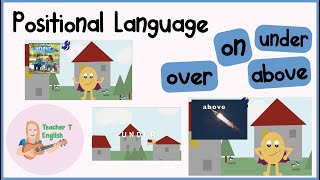 Positional Language On Under Above Over  Prepositions  Kids English [upl. by Armil]