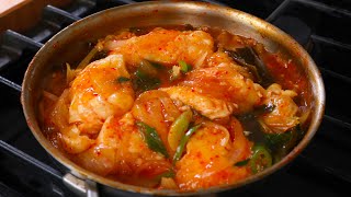 Spicy cod fillet Daegusaljorim 대구살조림 [upl. by Naugan920]