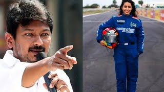 Nivetha pethuraj udayanithi Stalin F4 car race Chennaishorts shortsfeed viral Thalaivansk [upl. by Neeron]