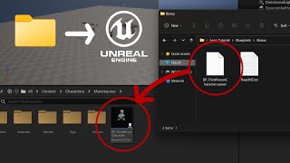 uasset to UE5 Content Browser Simple [upl. by Nilyad44]